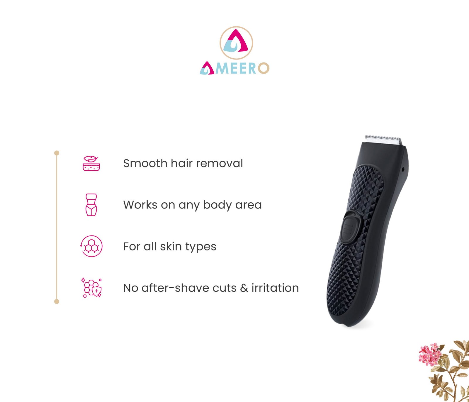 Say Hello to Smooth Skin with Ameero Painless Hair Trimmer - Image 5