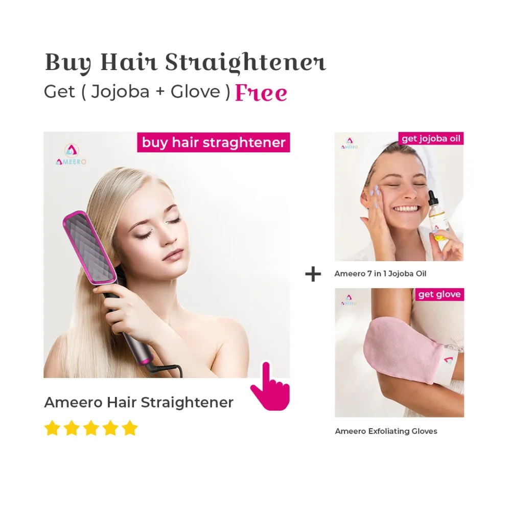 Ameero 2 in 1 Hair Straightener – Salon Glam in Just Minutes
