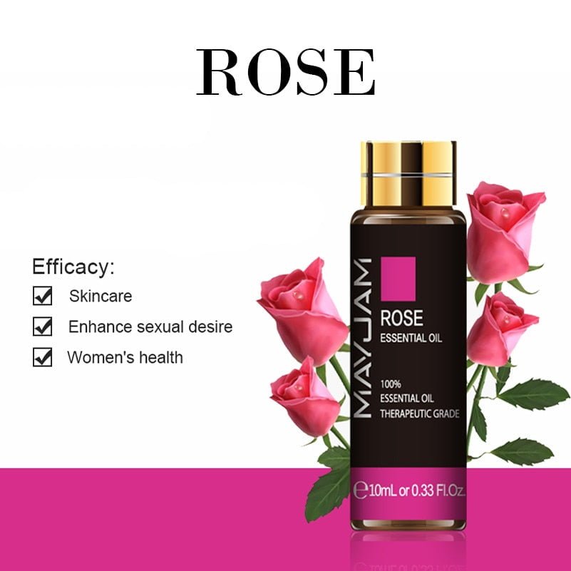 10ML Lavender Essential Oil Diffuser Pure Essential Oils Rose Eucalyptus Jasmine Vanilla Mint Sandalwood Tea Tree Aroma Oil - Image 34