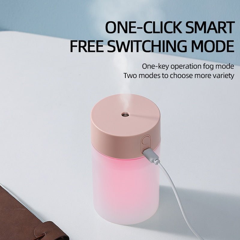 260ML Air Humidifier Ultrasonic Mini Aromatherapy Diffuser Portable Sprayer USB Essential Oil Atomizer LED Lamp for Home Car - Image 3