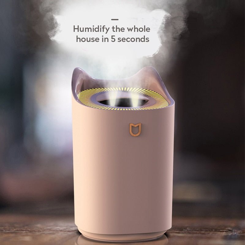 3L Air Humidifier Essential Oil Aroma Diffuser Double Nozzle With Coloful LED Light Ultrasonic Humidifiers Aromatherapy Diffuser - Image 2