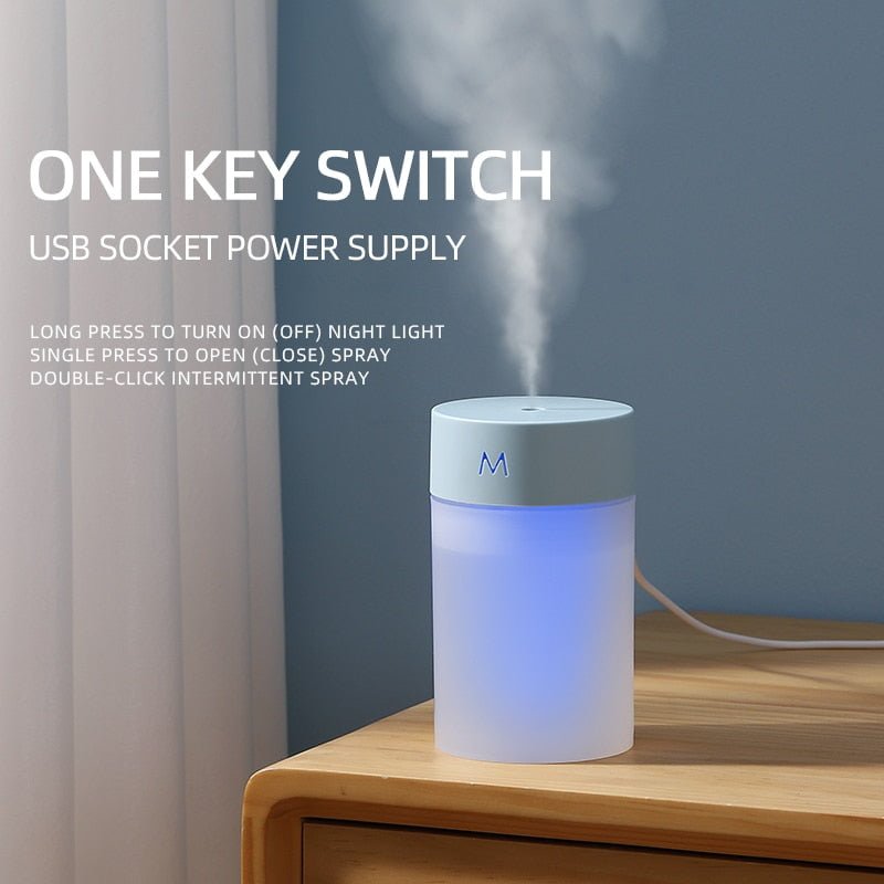 260ML Air Humidifier Ultrasonic Mini Aromatherapy Diffuser Portable Sprayer USB Essential Oil Atomizer LED Lamp for Home Car - Image 8