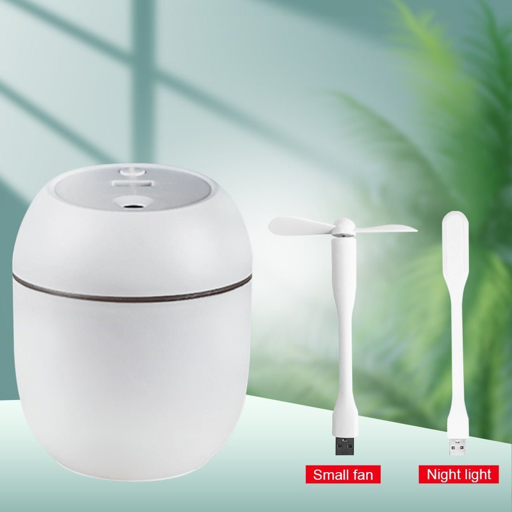 250ml Mini Car Air Humidifier Usb Portable Essential Oil Diffuserand Aroma Anion Mist Maker LED Smart Air Humidifier For Home - Image 7