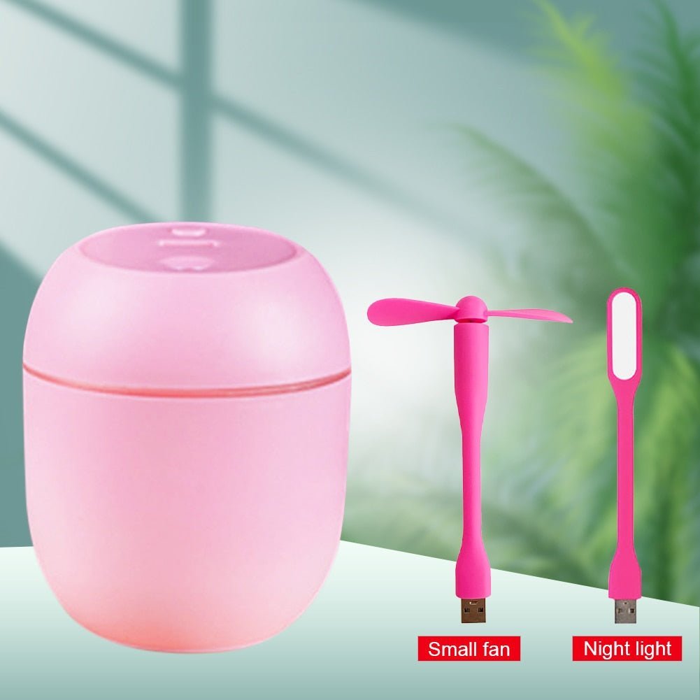 250ml Mini Car Air Humidifier Usb Portable Essential Oil Diffuserand Aroma Anion Mist Maker LED Smart Air Humidifier For Home - Image 3