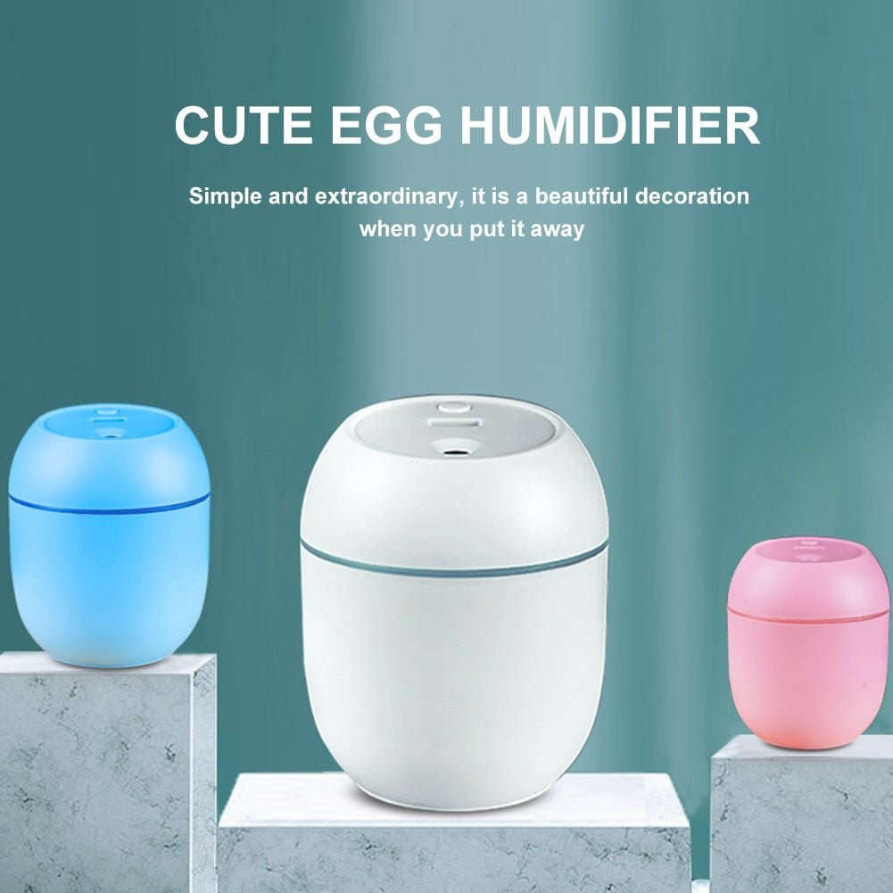 250ml Mini Car Air Humidifier Usb Portable Essential Oil Diffuserand Aroma Anion Mist Maker LED Smart Air Humidifier For Home