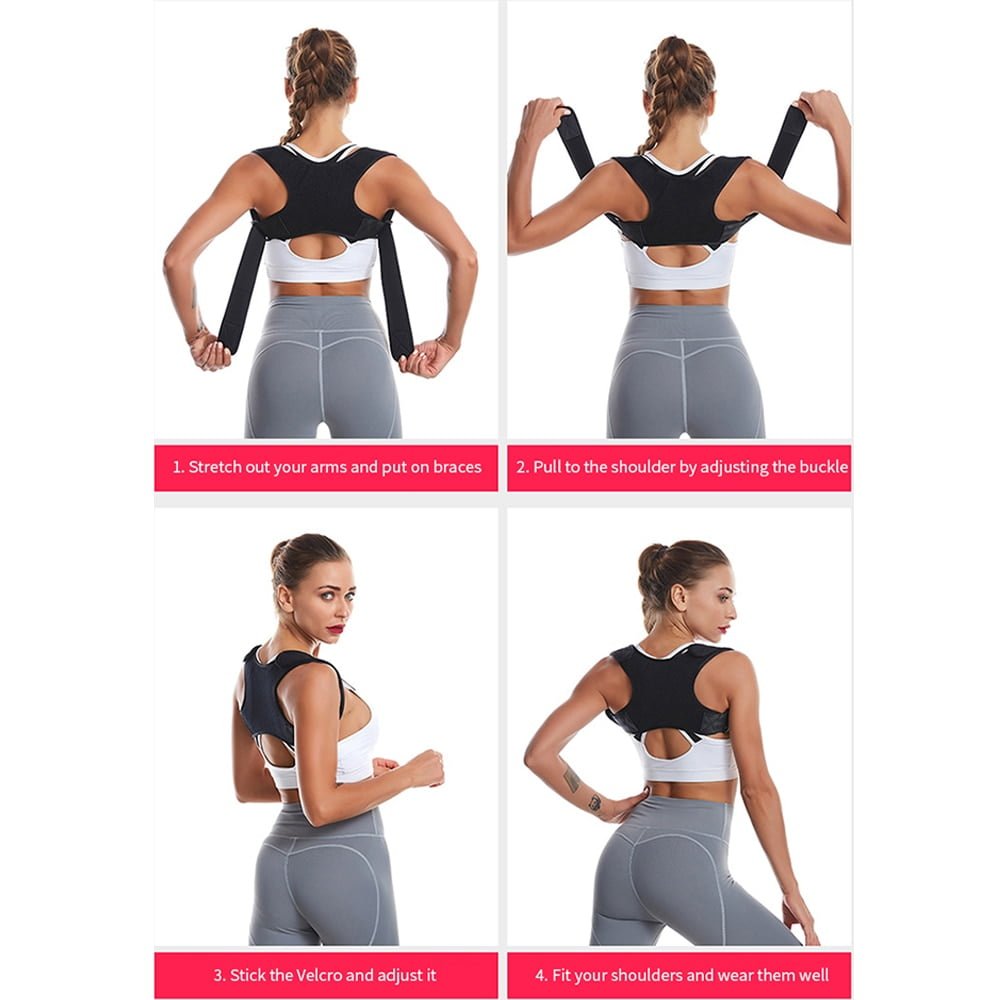 New Hot Posture Corrector Adjustable Back Support Belt Spine Back Shoulder Brace Support Belts Adult Invisible Hunchback Belts - Image 4
