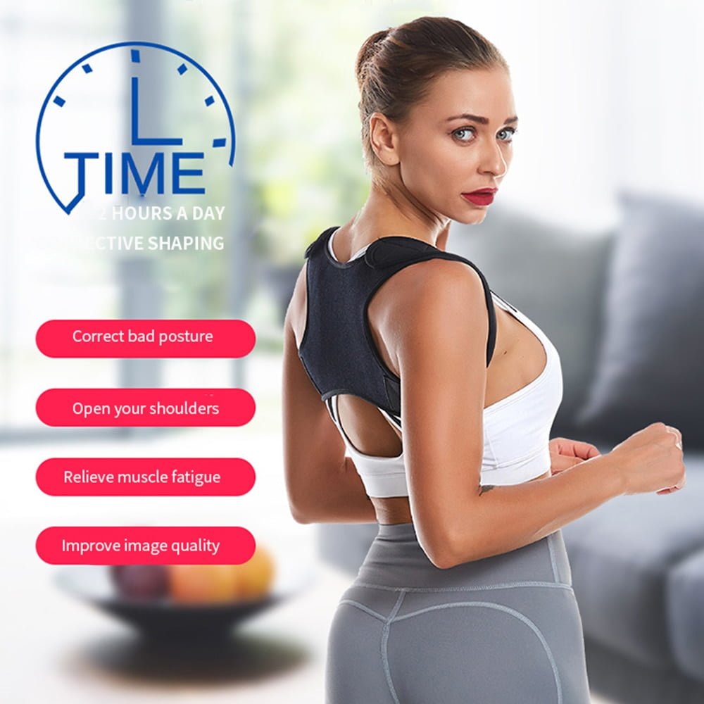 New Hot Posture Corrector Adjustable Back Support Belt Spine Back Shoulder Brace Support Belts Adult Invisible Hunchback Belts - Image 3