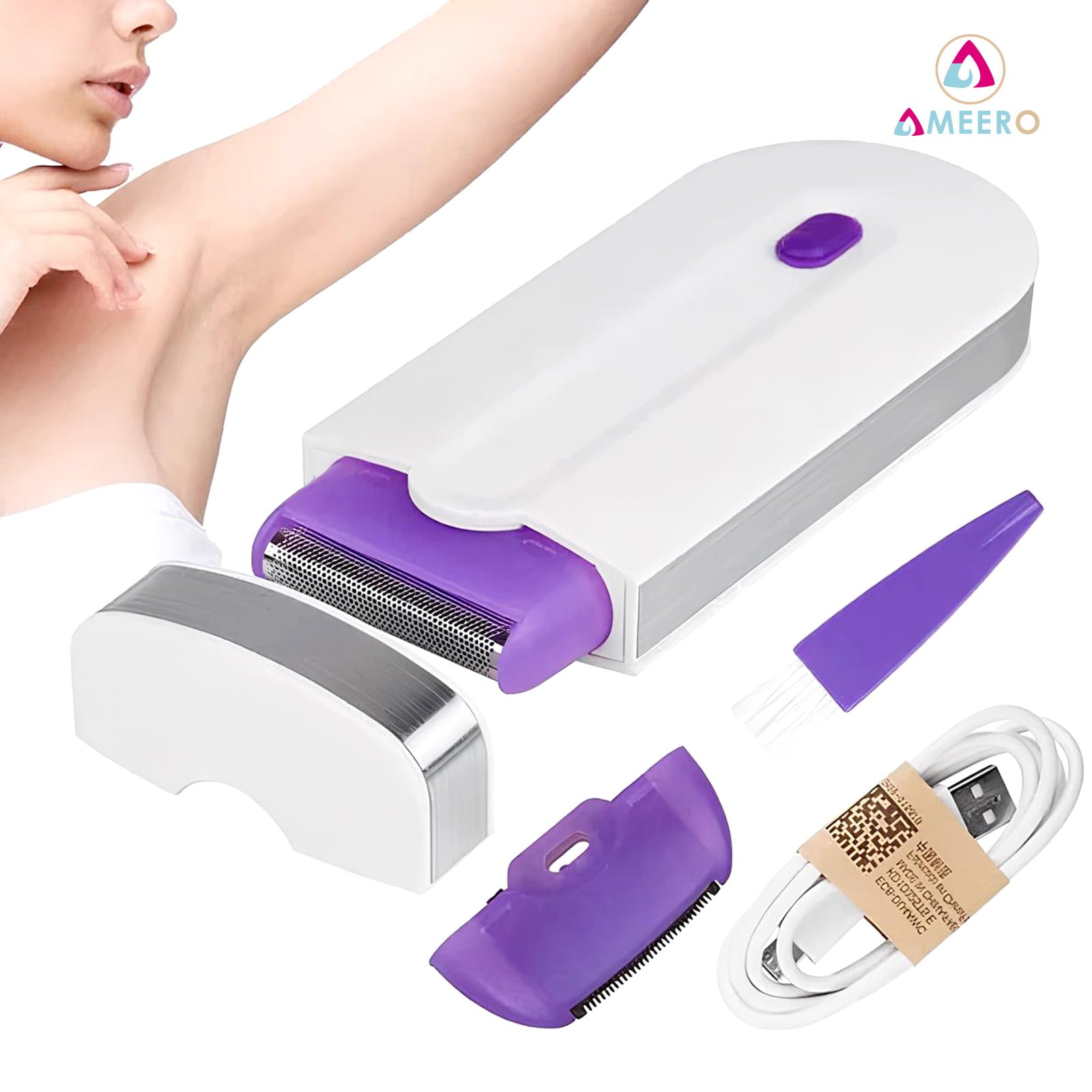Ameero Electric Epilator and Shaver for Vellus Hair – Smooth, Silky Skin Anytime - Image 5